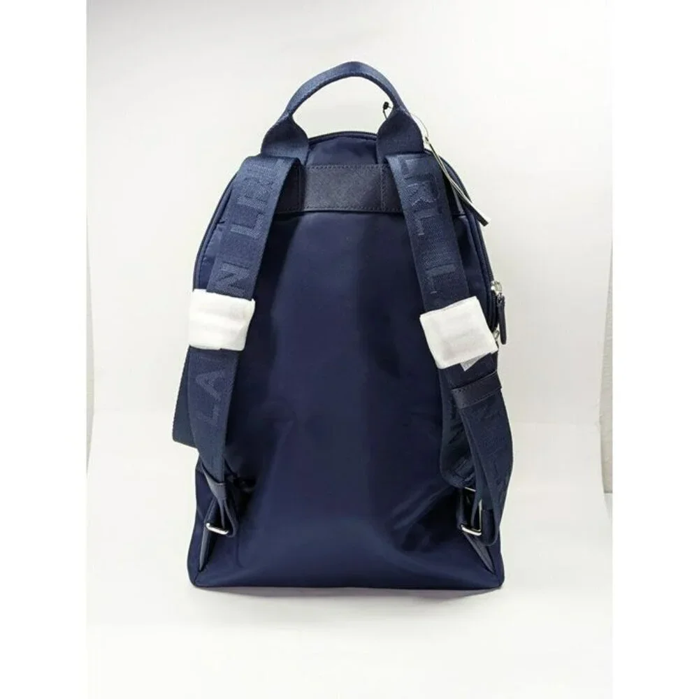 Lauren Ralph Lauren Nylon Medium Stevie Backpack Refined Navy (MSRP $275)